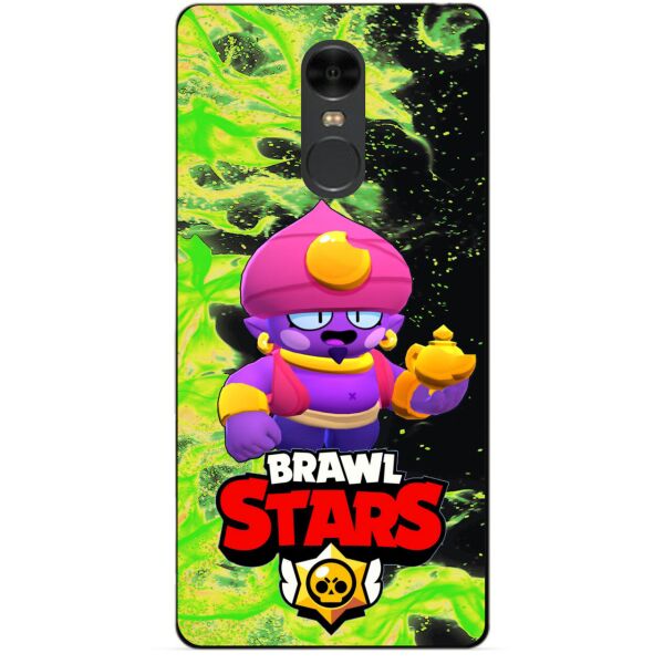 

Силиконовый чехол бампер Candy для Xiaomi Redmi Note 4 с Героем Brawl Stars Джин