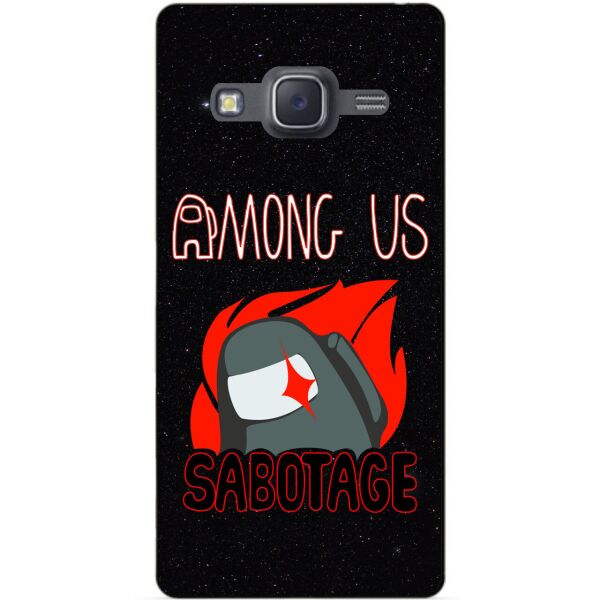 

Силиконовый бампер чехол Candy для Samsung J7 Neo Galaxy J701 с рисунком Саботаж Among Us