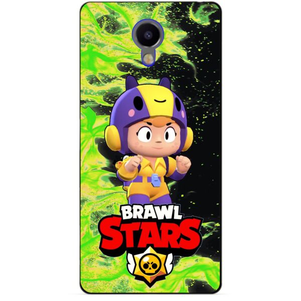 

Силиконовый бампер чехол Candy для Meizu M3 Note с Героем Brawl Stars Беа
