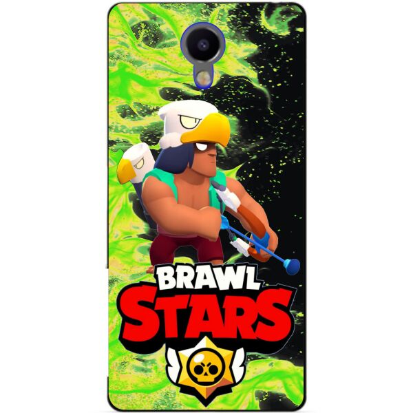 

Силиконовый бампер чехол Candy для Meizu M3 Note с Героем Brawl Stars Бо