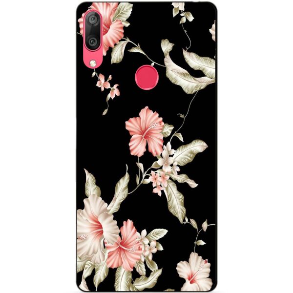 

Силиконовый чехол Candy для Huawei Y7 2019 с рисунком Лилии на черном фоне
