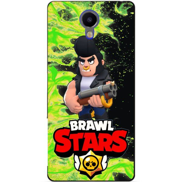 

Силиконовый бампер чехол Candy для Meizu M3 Note с Героем Brawl Stars Булл