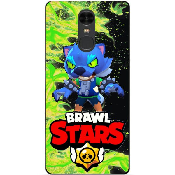 

Силиконовый чехол бампер Candy для Xiaomi Redmi Note 4 с Героем Brawl Stars Леон Оборотень