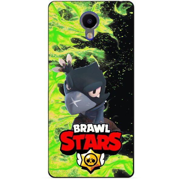 

Силиконовый бампер чехол Candy для Meizu M3 Note с Героем Brawl Stars Ворон