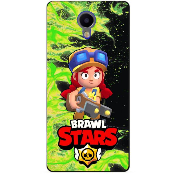 

Силиконовый бампер чехол Candy для Meizu M3 Note с Героем Brawl Stars Джесси