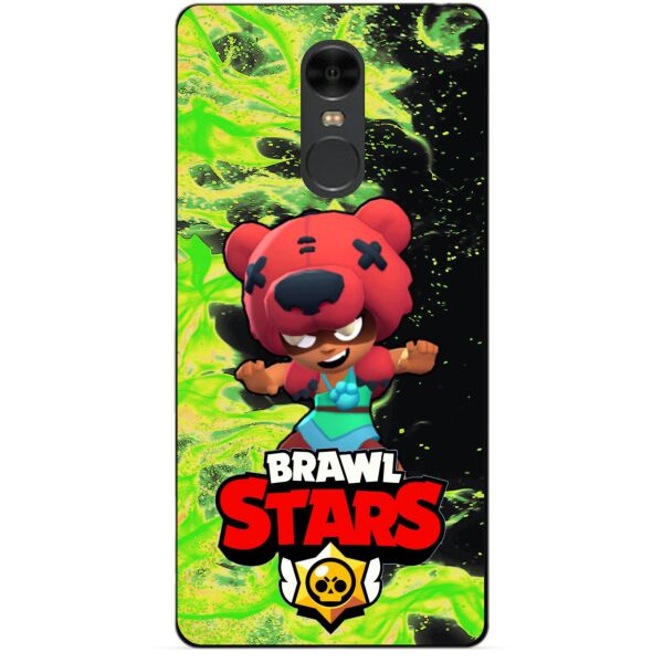 

Силиконовый чехол бампер Candy для Xiaomi Redmi Note 4 с Героем Brawl Stars Нита