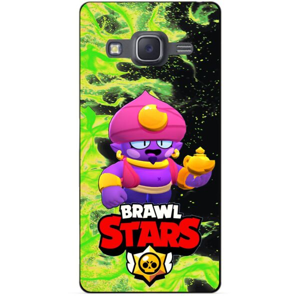 

Силиконовый бампер чехол Candy для Samsung J7 Neo героем Brawl Stars Джин