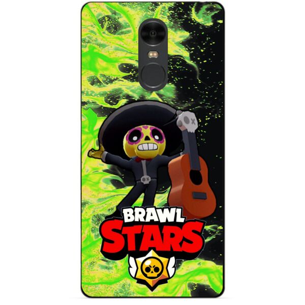 

Силиконовый чехол бампер Candy для Xiaomi Redmi Note 4 с Героем Brawl Stars Поко
