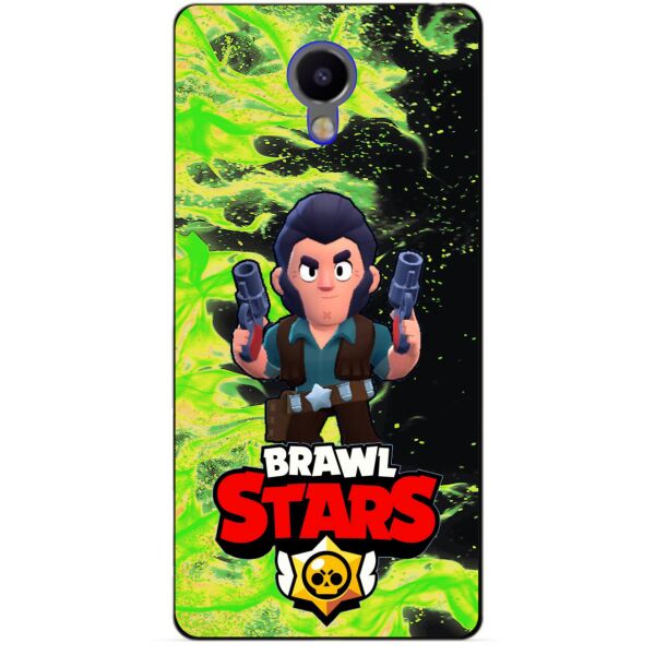 

Силиконовый бампер чехол Candy для Meizu M3 Note с Героем Brawl Stars Кольт