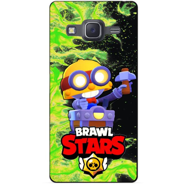 

Силиконовый бампер чехол Candy для Samsung J7 Neo героем Brawl Stars Карл