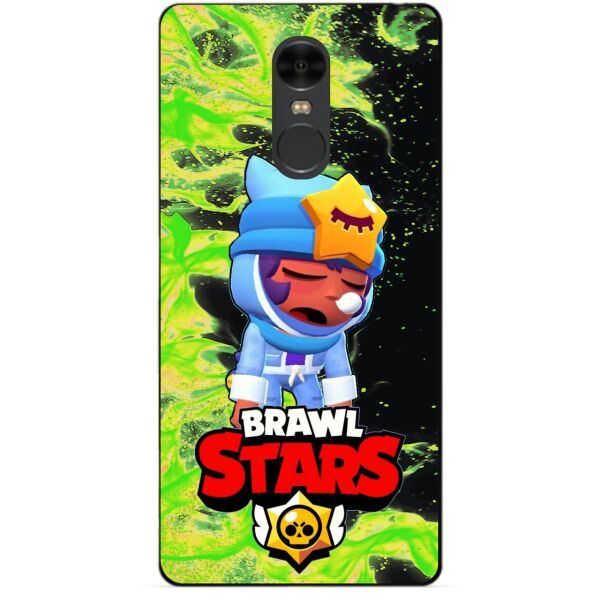 

Силиконовый чехол бампер Candy для Xiaomi Redmi Note 4 с Героем Brawl Stars Сонный Сэнди