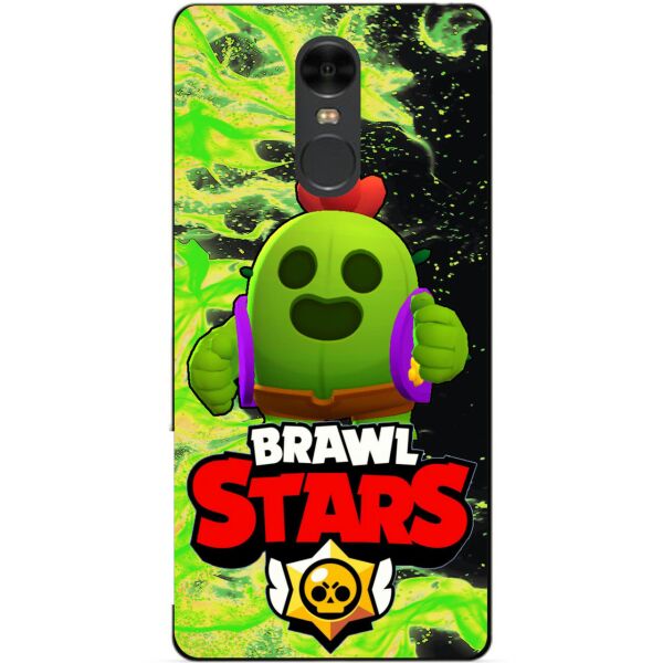 

Силиконовый чехол бампер Candy для Xiaomi Redmi Note 4 с Героем Brawl Stars Спайк