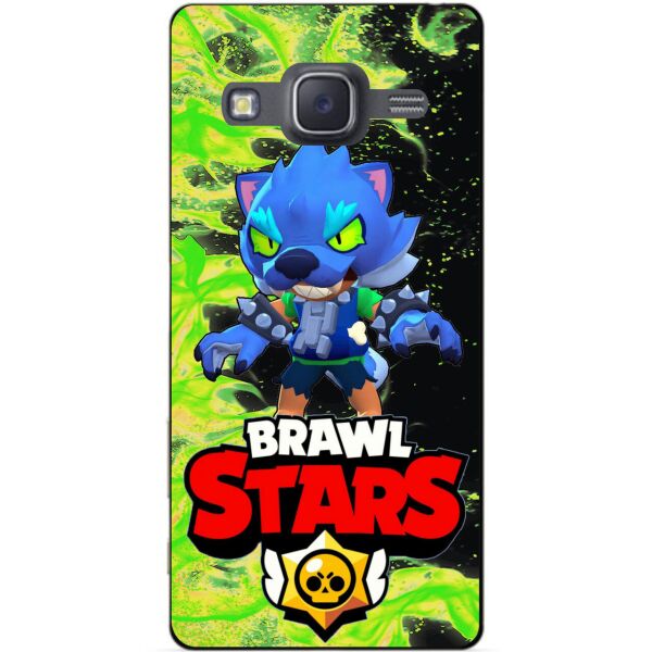 

Силиконовый бампер чехол Candy для Samsung J7 Neo героем Brawl Stars Леон оборотень