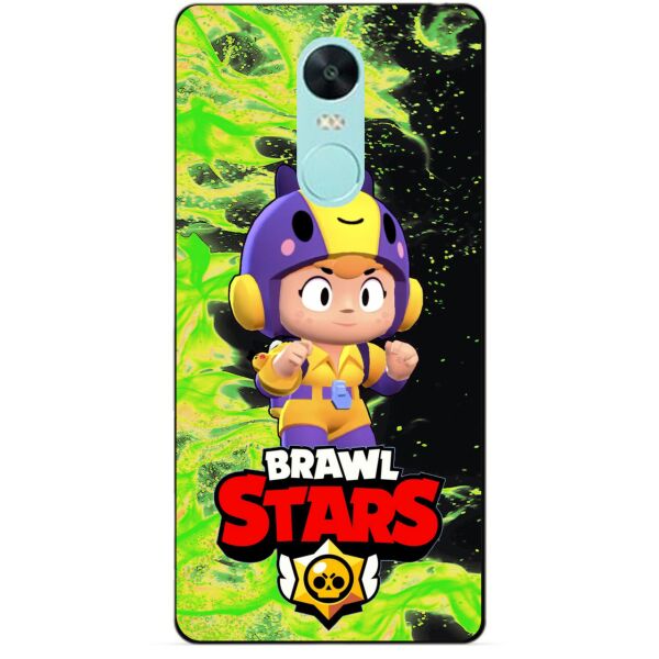

Силиконовый чехол бампер Candy для Xiaomi Redmi Note 4x с Героем Brawl Stars Беа