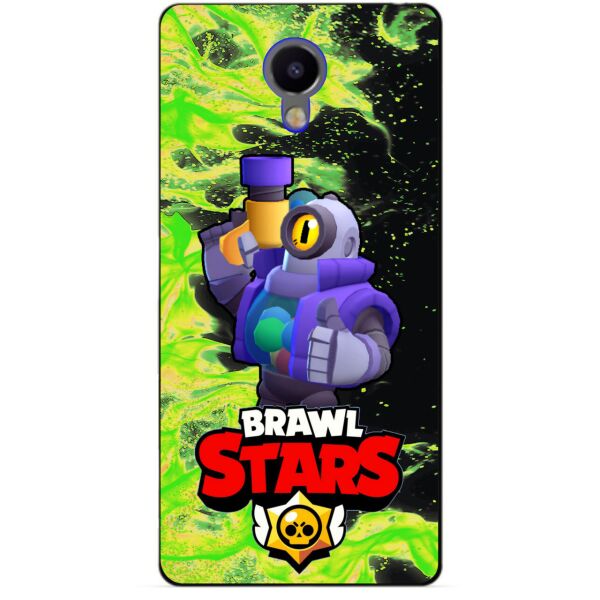 

Силиконовый бампер чехол Candy для Meizu M3 Note с Героем Brawl Stars Рико