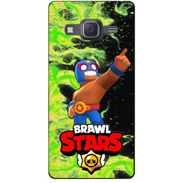 

Силиконовый бампер чехол Candy для Samsung J7 Neo героем Brawl Stars Эль Примо