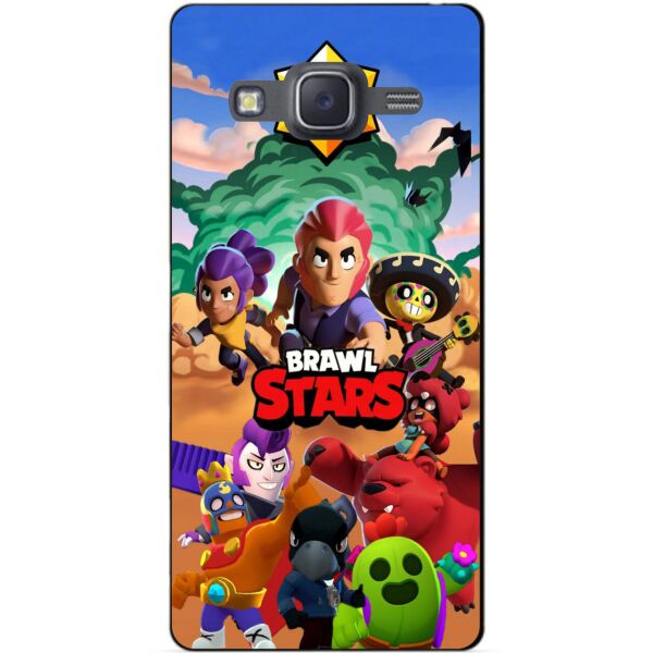 

Силиконовый бампер чехол Candy для Samsung J7 Neo рисунком Brawl Stars