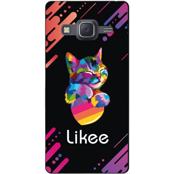 

Силиконовый бампер чехол Candy для Samsung J7 Neo с рисунком Likee