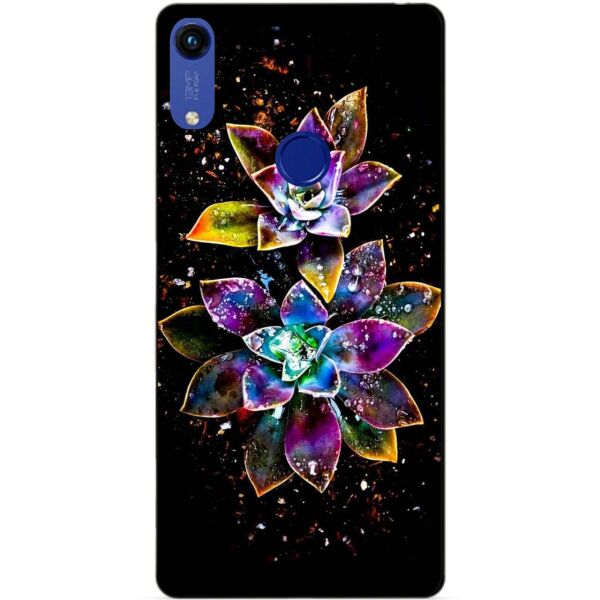 

Бампер силиконовый чехол Candy для Huawei Honor 8a Волшебные цветы