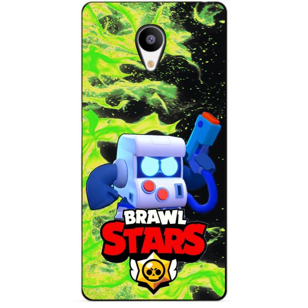 

Силиконовый бампер чехол Candy для Meizu M3s с героем Brawl Stars 8-Бит
