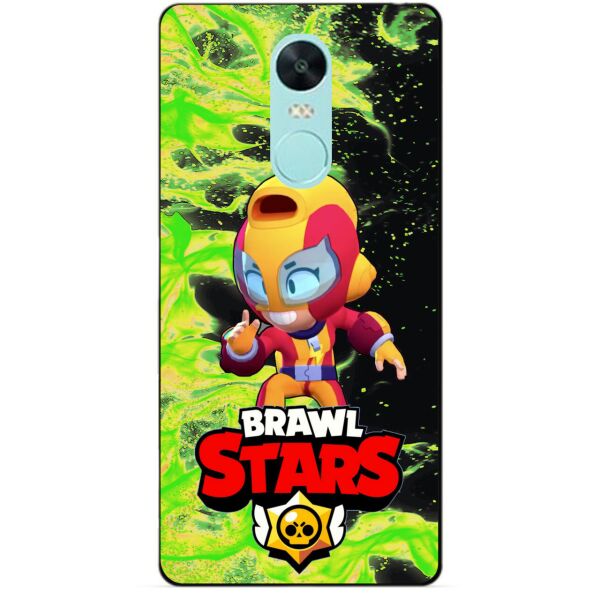 

Силиконовый чехол бампер Candy для Xiaomi Redmi Note 4x с Героем Brawl Stars Макс