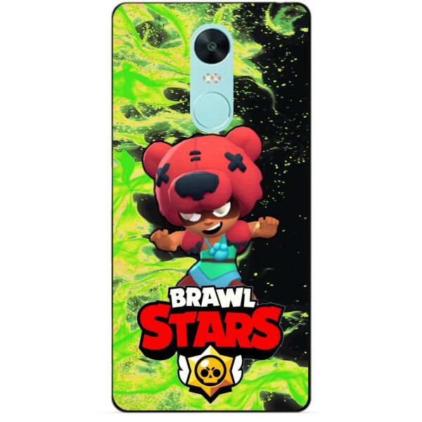 

Силиконовый чехол бампер Candy для Xiaomi Redmi Note 4x с Героем Brawl Stars Нита