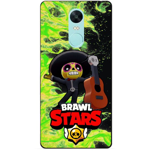 

Силиконовый чехол бампер Candy для Xiaomi Redmi Note 4x с Героем Brawl Stars Поко