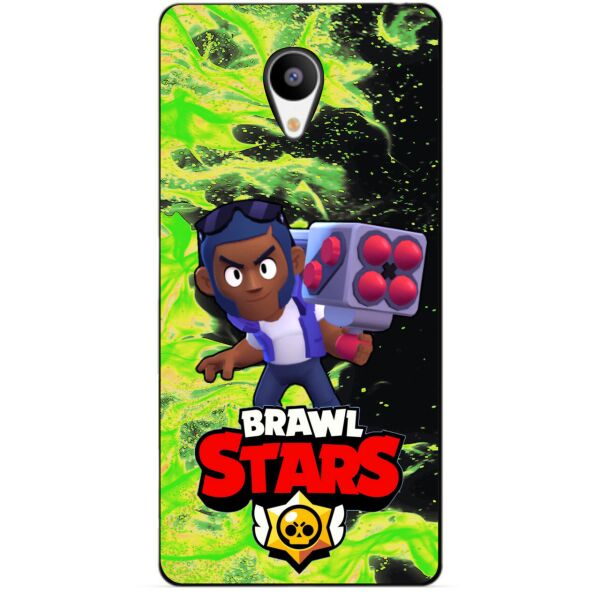 

Силиконовый бампер чехол Candy для Meizu M3s с героем Brawl Stars Брок