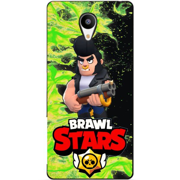 

Силиконовый бампер чехол Candy для Meizu M3s с героем Brawl Stars Булл