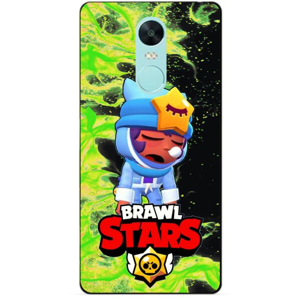 

Силиконовый чехол бампер Candy для Xiaomi Redmi Note 4x с Героем Brawl Stars Сонный Сэенди