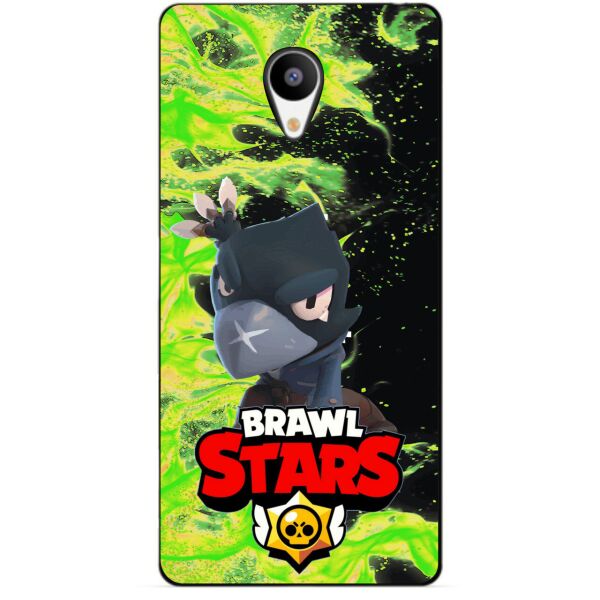 

Силиконовый бампер чехол Candy для Meizu M3s с героем Brawl Stars Ворон