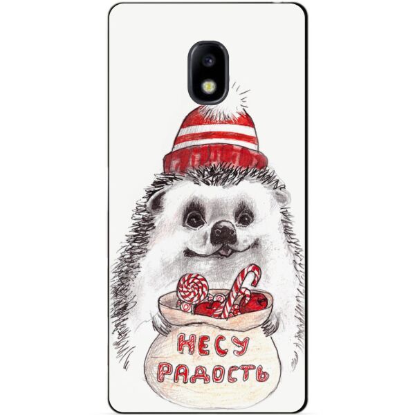 

Силиконовый бампер чехол Candy для Samsung J730 Galaxy J7 2017 года с рисунком Ежик
