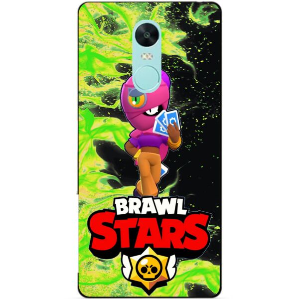 

Силиконовый чехол бампер Candy для Xiaomi Redmi Note 4x с Героем Brawl Stars Тара