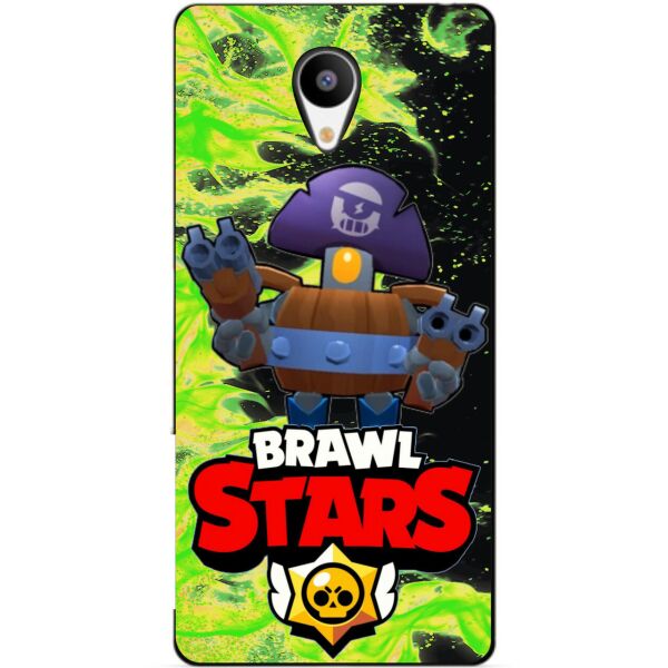 

Силиконовый бампер чехол Candy для Meizu M3s с героем Brawl Stars Деррил