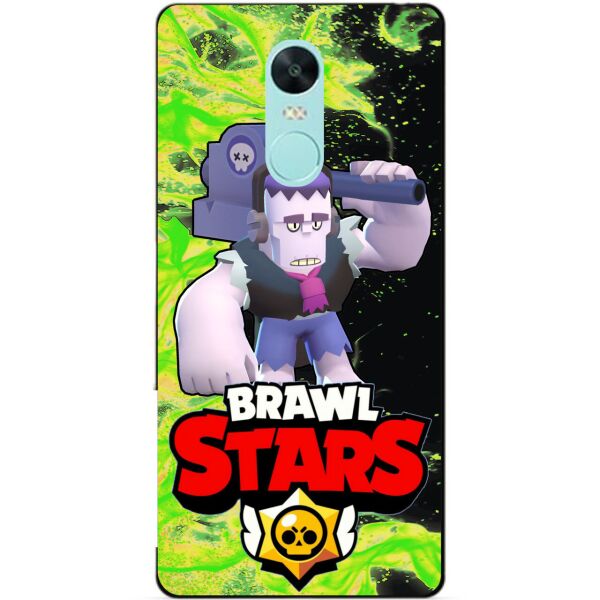 

Силиконовый чехол бампер Candy для Xiaomi Redmi Note 4x с Героем Brawl Stars Фрэнк