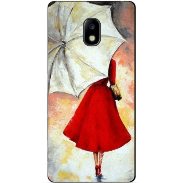 

Силиконовый бампер чехол Candy для Samsung J730 Galaxy J7 2017 года с рисунком Зонт