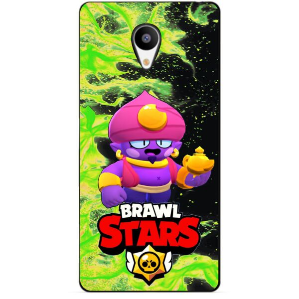 

Силиконовый бампер чехол Candy для Meizu M3s с героем Brawl Stars Джин