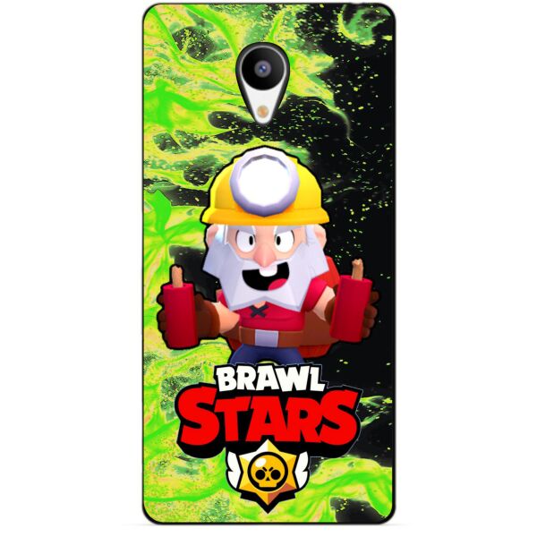 

Силиконовый бампер чехол Candy для Meizu M3s с героем Brawl Stars Динамайк