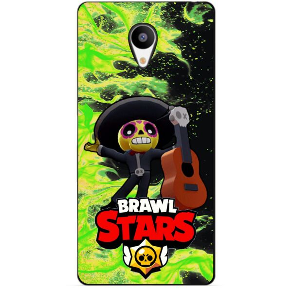

Силиконовый бампер чехол Candy для Meizu M3s с героем Brawl Stars Поко
