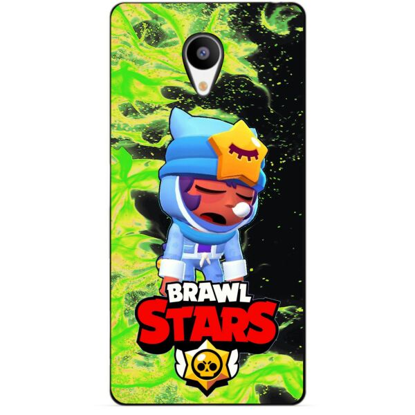 

Силиконовый бампер чехол Candy для Meizu M3s с героем Brawl Stars Сонный Сэнди