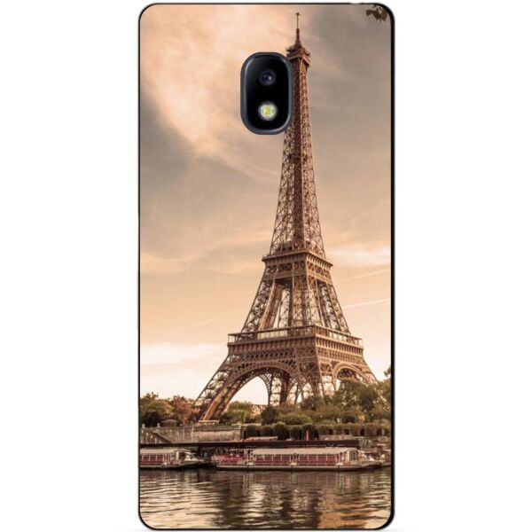 

Силиконовый бампер чехол Candy для Samsung J730 Galaxy J7 2017 года с рисунком Париж