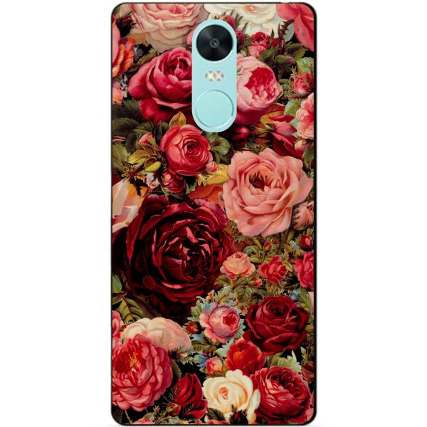 

Силиконовый чехол бампер Candy для Xiaomi Redmi Note 4x с рисунком Красные розы