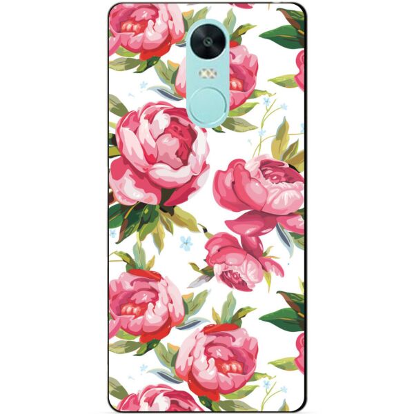 

Силиконовый чехол бампер Candy для Xiaomi Redmi Note 4x с рисунком Пионы