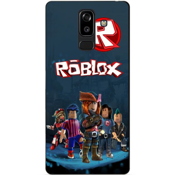 

Силиконовый бампер чехол Candy для Samsung J8 с рисунком Roblox
