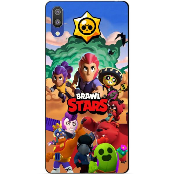 

Силиконовый бампер чехол Candy для Samsung M10 2019 Galaxy M105f с рисунком Brawl Stars