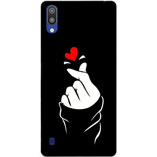 

Силиконовый бампер чехол Candy для Samsung M10 2019 Galaxy M105f с рисунком Знак любви