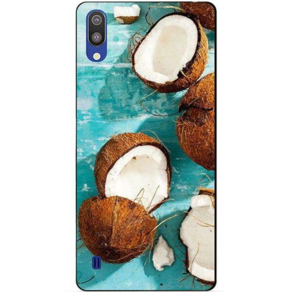 

Силиконовый бампер чехол Candy для Samsung M10 2019 Galaxy M105f с рисунком Кокосы
