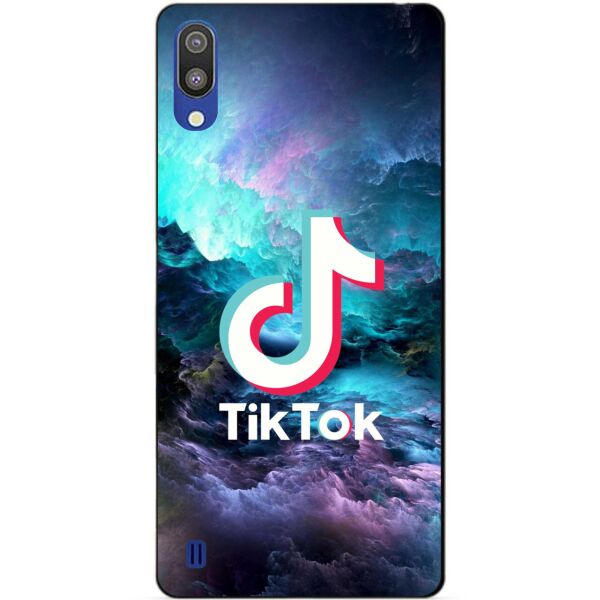 

Силиконовый бампер чехол Candy для Samsung M10 2019 с рисунком Tik Tok