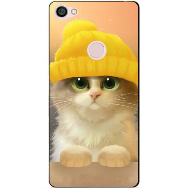 

Силиконовый чехол бампер Candy для Xiaomi Redmi Note 5a Prime Котик в шапке