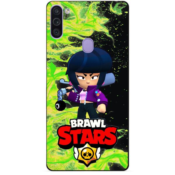 

Силиконовый бампер чехол Candy для Samsung M11 Galaxy M115f с Героем Brawl Stars Биби